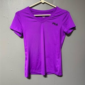 Womans fila purple run t shirt